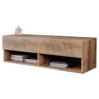 Nizka Omarica A100, Barva Kostanja, Led - siva/barve kostanja, Trendi, umetna masa/leseni material (100/30/31cm) - P & B