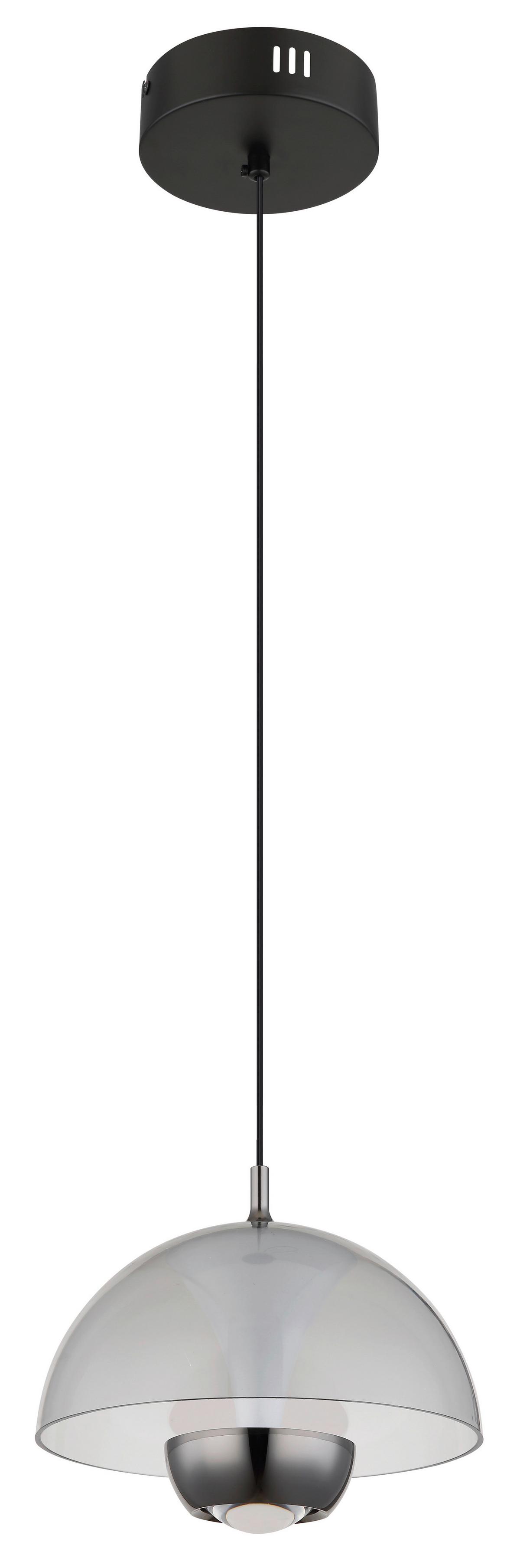 Viseča Led-svetilka 16022 - črna, Design, kovina/umetna masa (23/120cm) - Globo