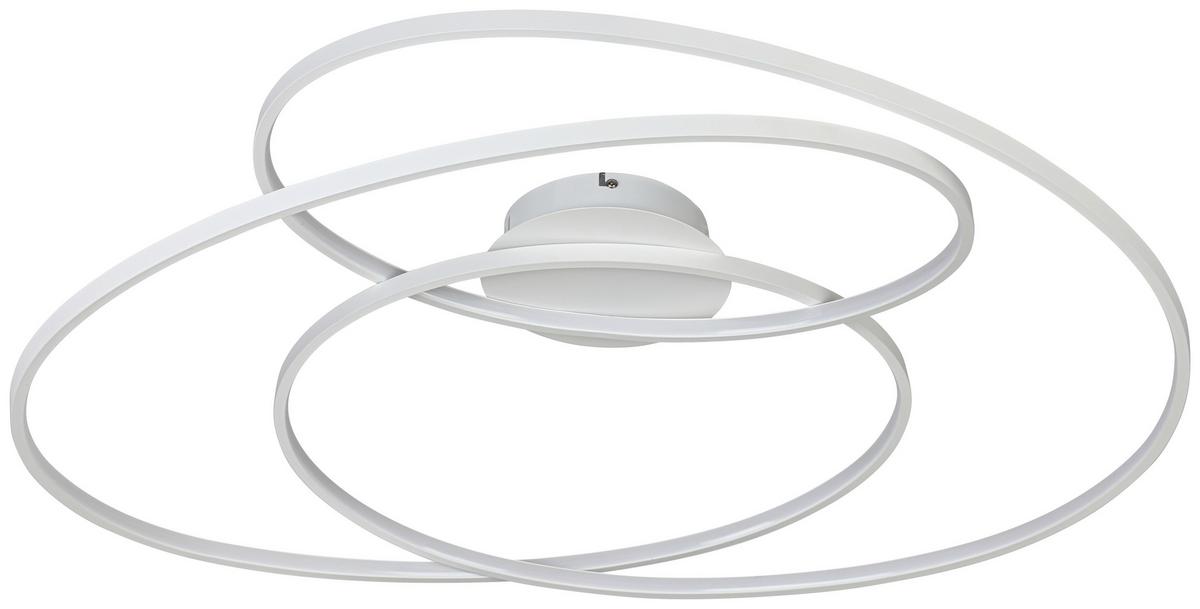 LED-Deckenleuchte Wilma Weiß max. 43 Watt - Weiß, MODERN, Kunststoff/Metall (65/80/15,5cm) - Mömax