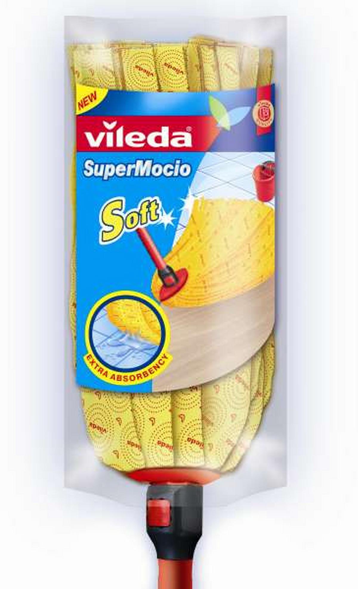 Felmosó Vileda - sárga/borvörös, Konventionell, műanyag/textil - Vileda