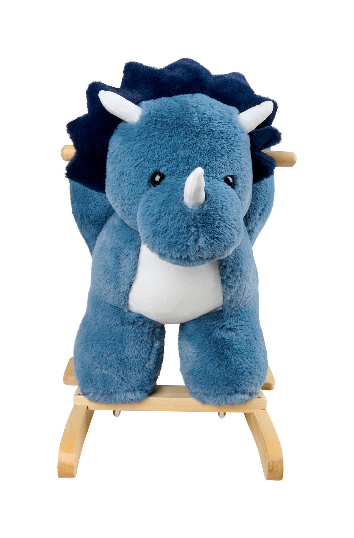 ZWIERZĄTKO NA BIEGUNACH DIDI - écru/niebieski, Trend, metal/drewno (68/33/55cm) - Patinio