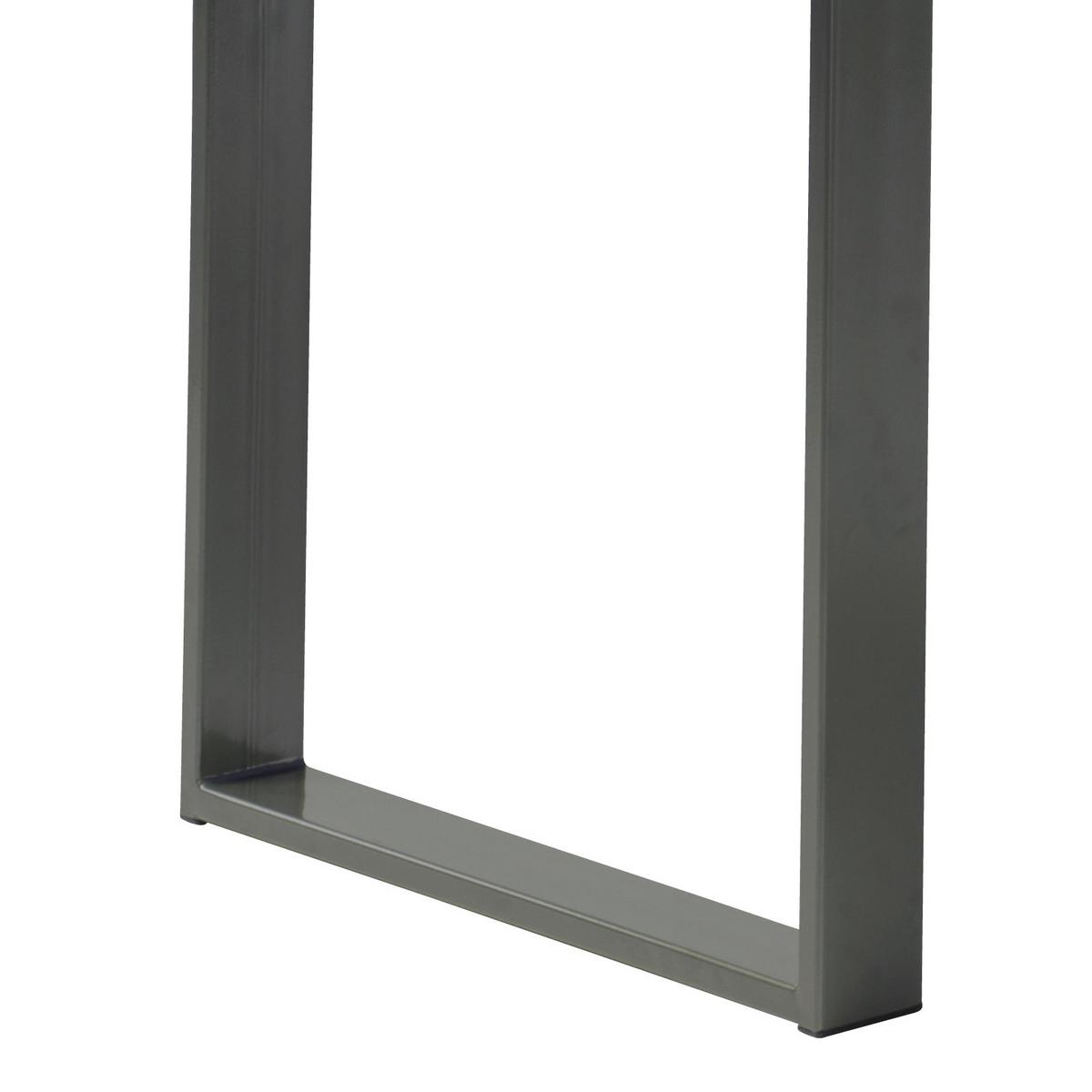 Esstisch "Samuel" , ca 180x90 cm, aus Eiche - Eichefarben/Anthrazit, MODERN, Holz/Metall (180/90/76cm) - MID.YOU