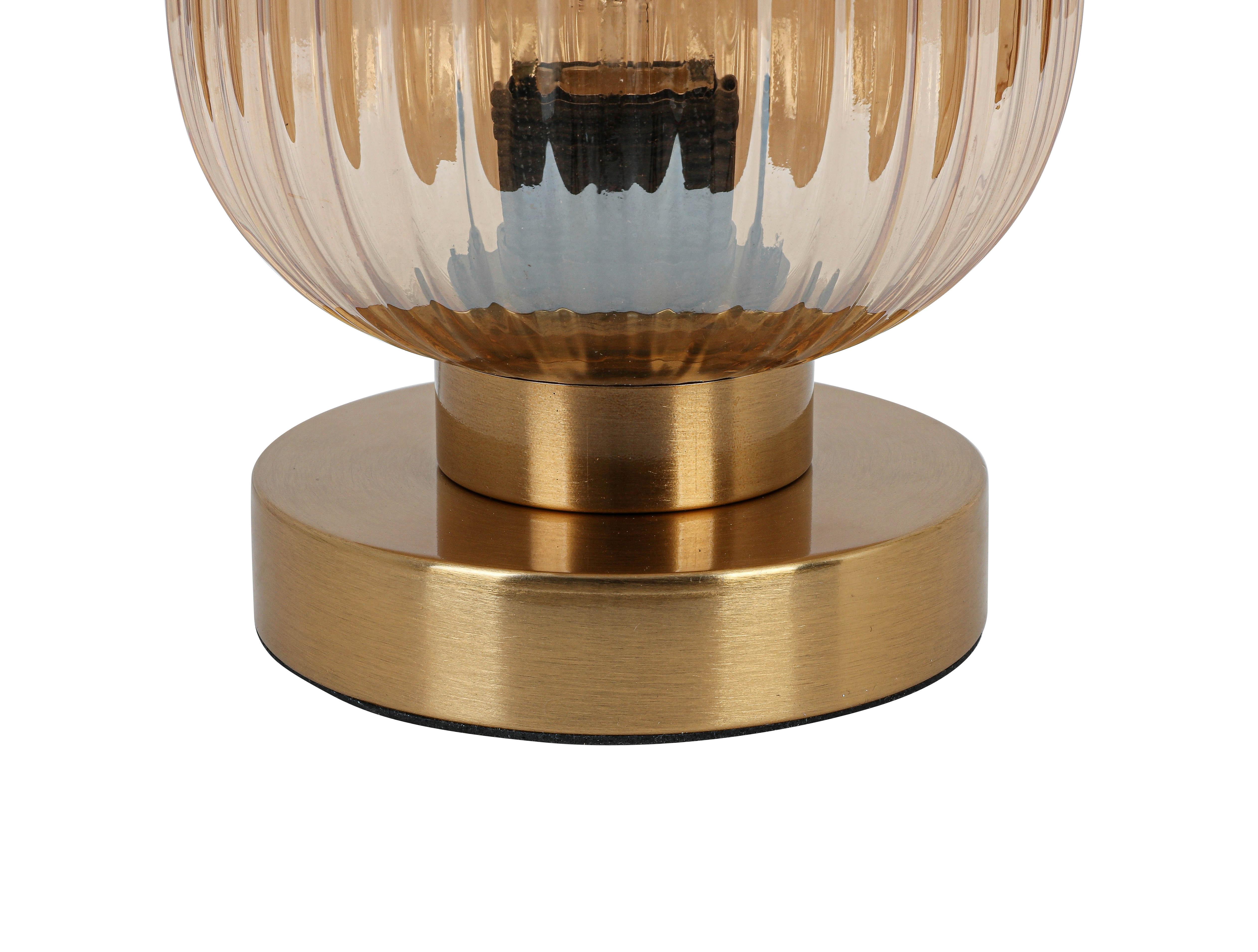 BORDSLAMPA EXI - mässingsfärgad, Modern, metall/glas (14/14/24cm) - Mömax