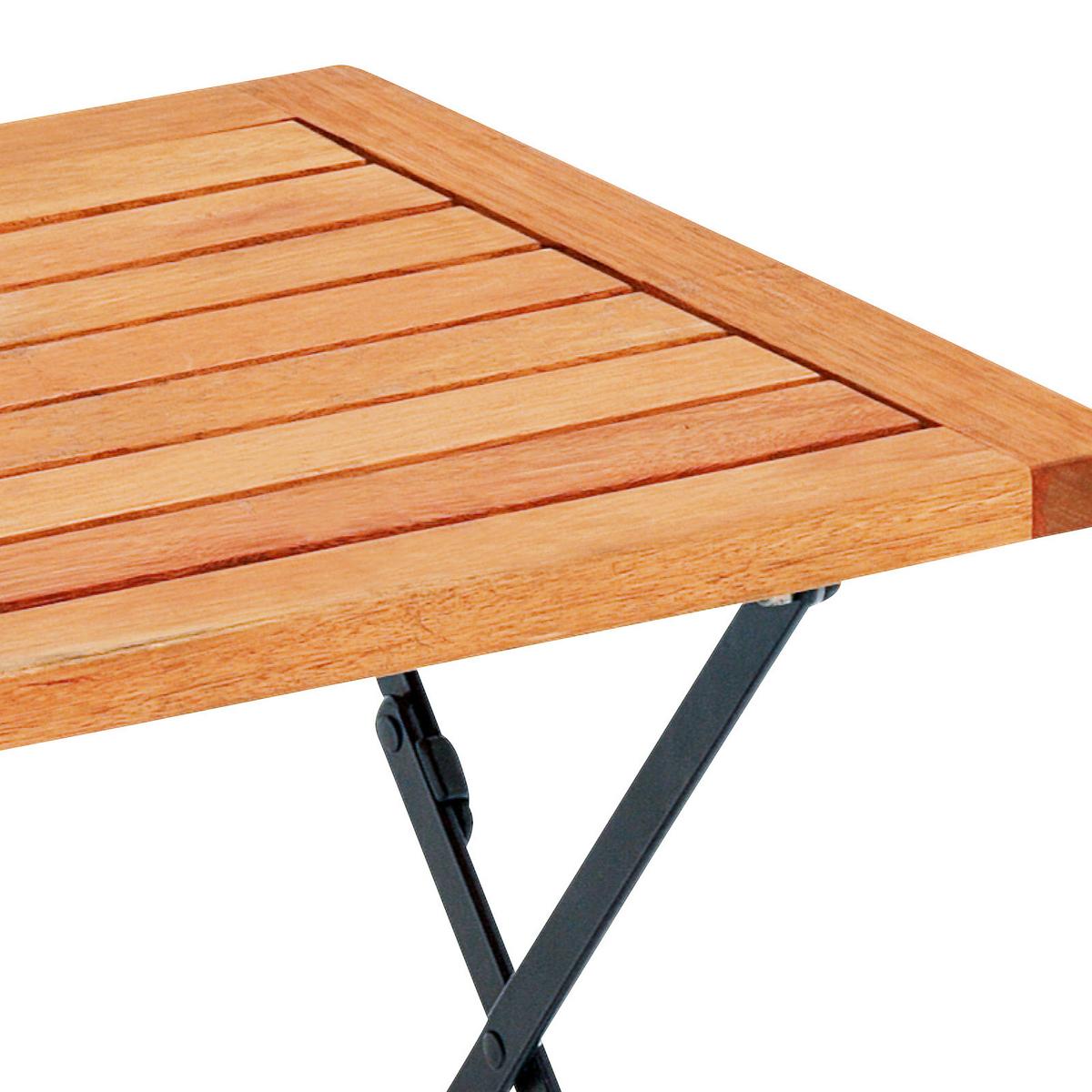 Vrtni Tabure Schlossgarten, Masivno - črna/naravne barve, Romantika, kovina/les (45/43,5/45cm) - Gardenson