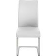 Nihajni Stol Arco I - bela/nerjaveče jeklo, Moderno, kovina/tekstil (52/103/43cm) - Premium Living