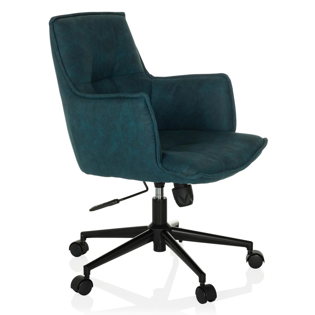 Vrtljivi Stol Solao Life, Temno Modra - črna/temno modra, Moderno, kovina/umetna masa (54/85/70cm) - MID.YOU