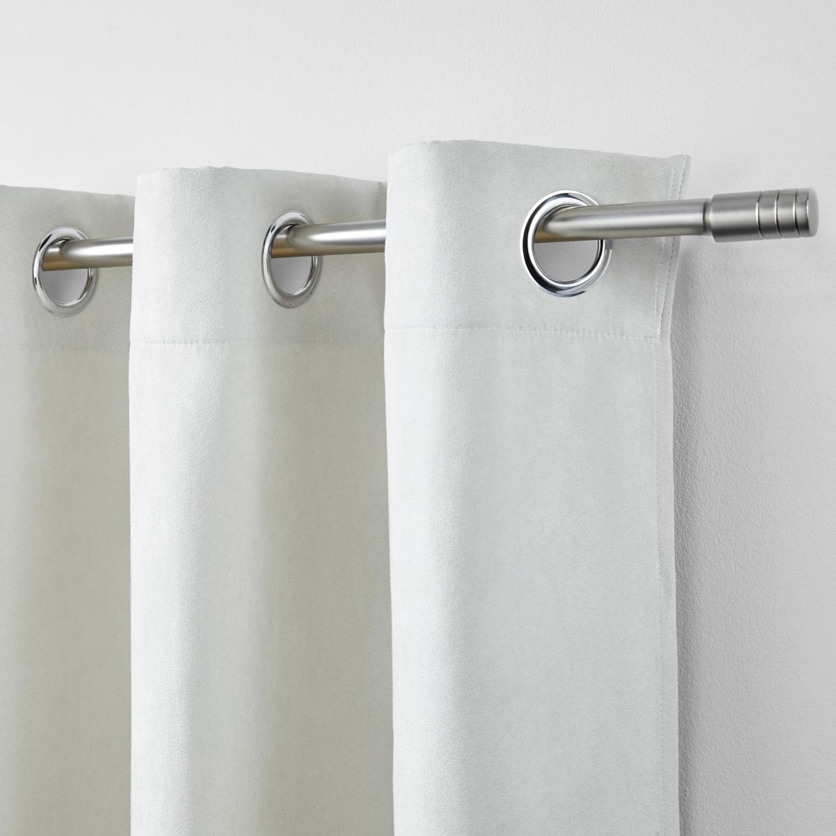 Perdea inele capsă Velours - nisipiu, Modern, textil (140/245cm) - Modern Living