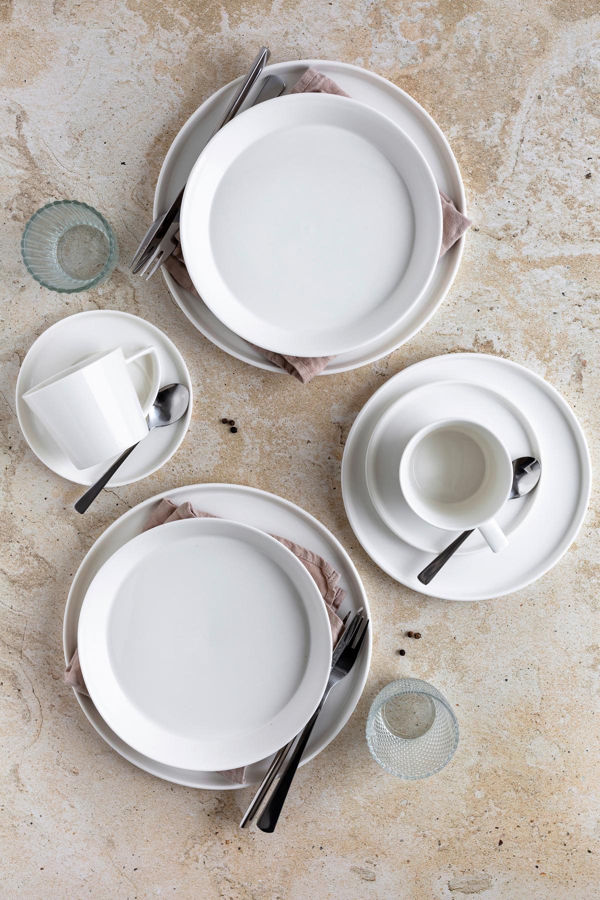 TAFELSERVICE SITA - Weiss, Trend, Keramik - Mäser