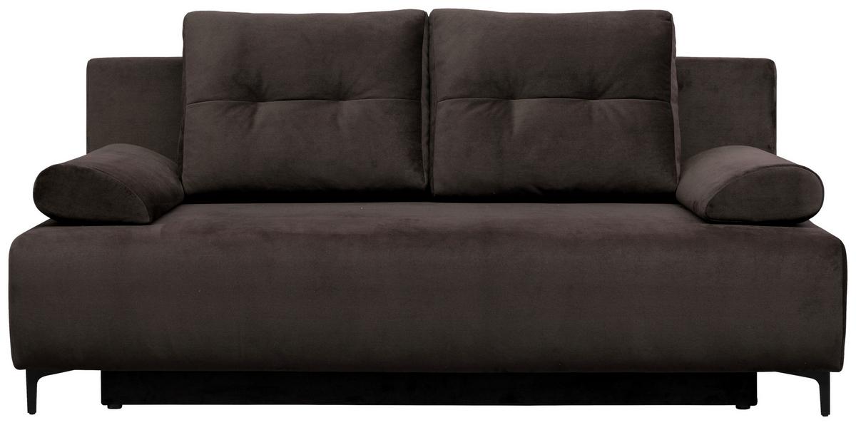 Kanapéágy Viera - szürkésbarna, Modern, textil/fa (201/100/105cm) - Mömax