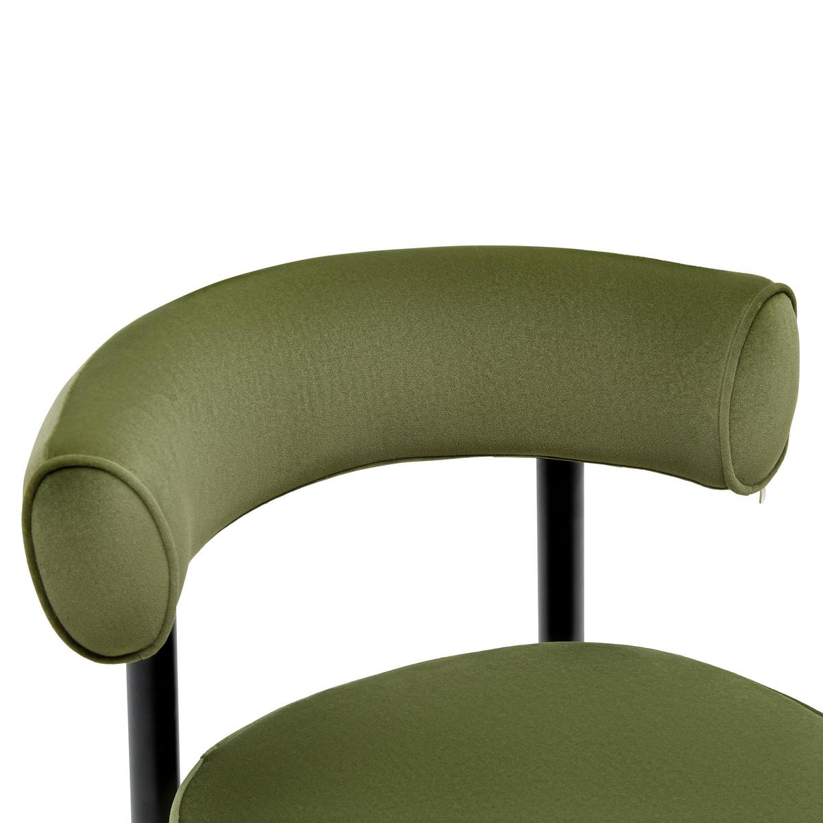 Stuhl Helga Grün/Schwarz - Schwarz/Grün, MODERN, Holz/Textil (62/79/59cm) - Mömax