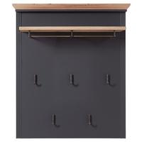 PANEL DO PRZEDPOKOJU JASMIN - kolor dębowy/kolor grafitowy, Romantik / Landhaus, materiał drewnopochodny (93/107/30cm) - Landscape