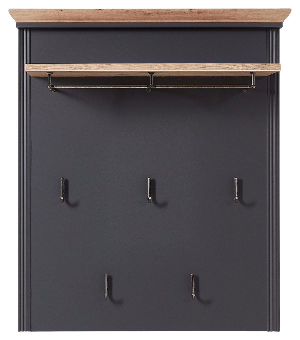 PANEL DO PRZEDPOKOJU JASMIN - kolor dębowy/kolor grafitowy, Romantik / Landhaus, materiał drewnopochodny (93/107/30cm) - Landscape