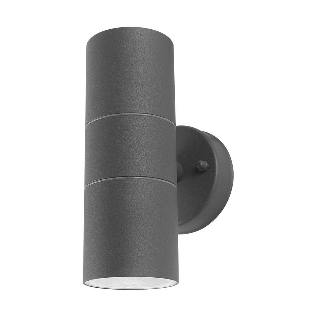 Kültéri Lámpa Nuru Kültéri Falikar - sötétszürke, fém (16.3/6/9.5cm)