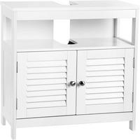 WASCHBECKENUNTERSCHRANK BBC02WT - Silberfarben/Schwarz, Trend, Holzwerkstoff/Metall (60/60/30cm) - MID.YOU