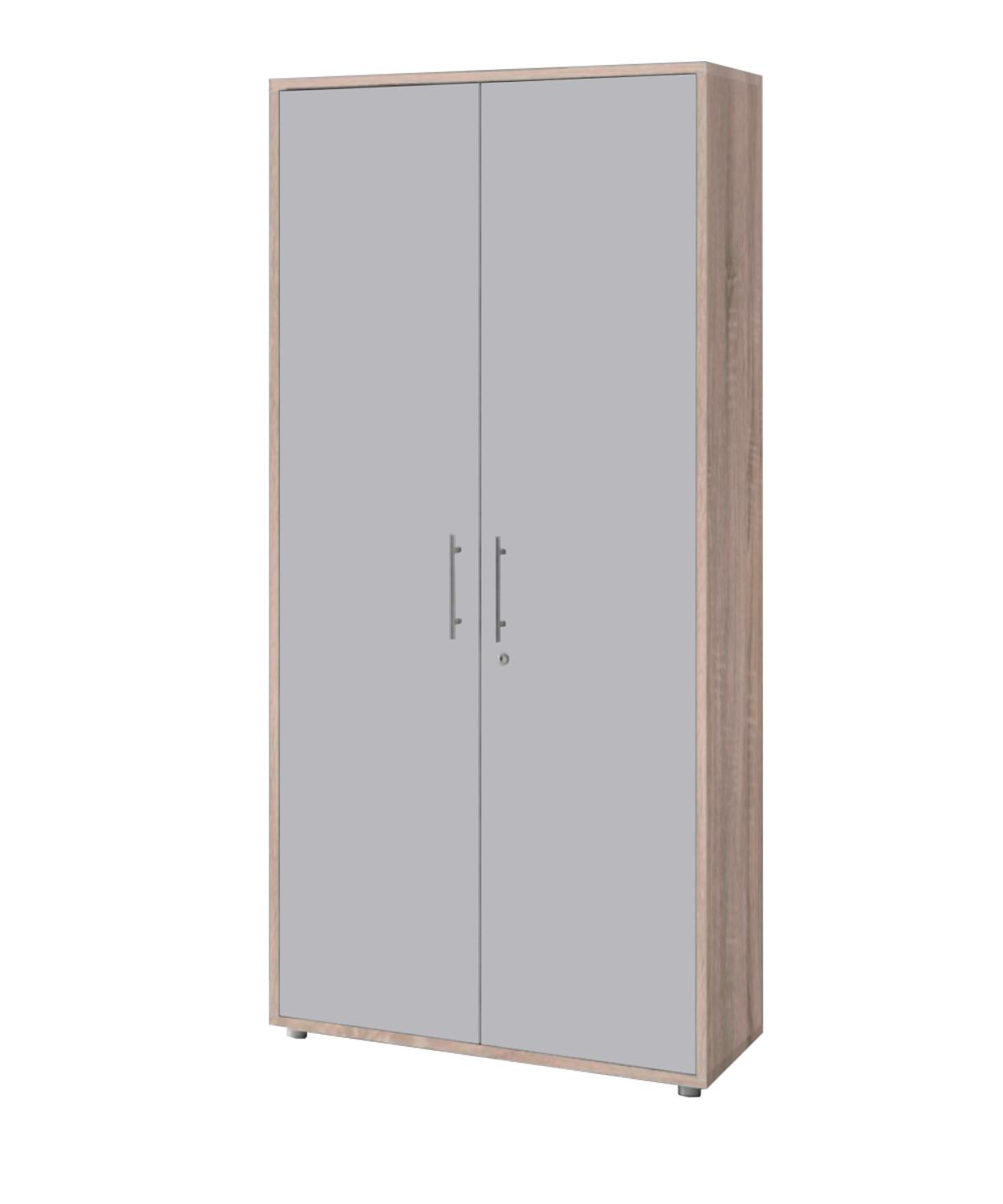 AKTENSCHRANK OFFICE EDITION - Grau/Sonoma Eiche, MODERN, Holzwerkstoff (84,4/185,6/33cm) - MID.YOU