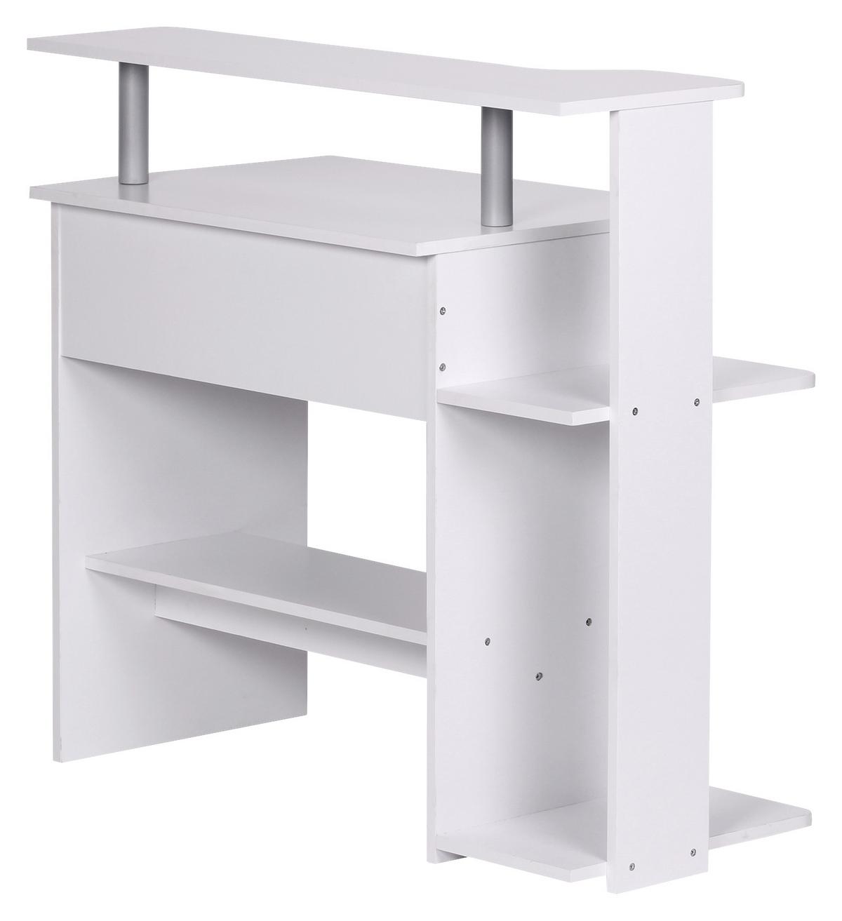 Računalniška Miza Computertisch - bela, Konvencionalno, leseni material (94/48,5/90,5cm) - MID.YOU