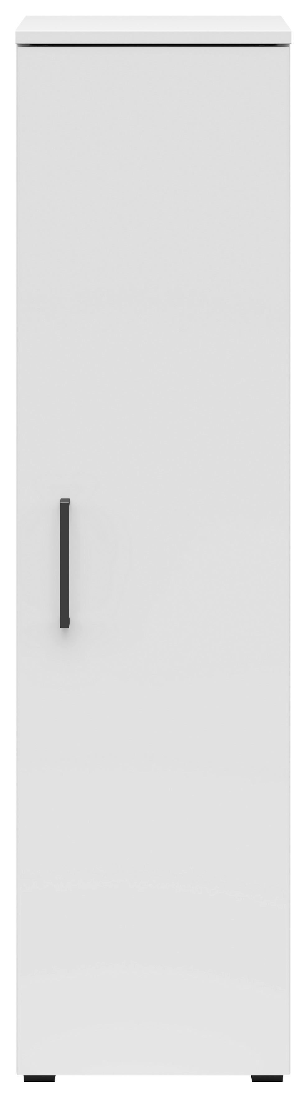 Schrank Multistauraum Weiss - Weiss/Schwarz, Modern, Holzwerkstoff/Kunststoff (30/115/40cm)