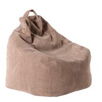 Sitzsack Cord mit Zip ca. 80x85x80 cm Hellbraun - Hellbraun, Trend, Textil (80/85/80cm) - Livetastic