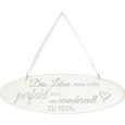 Dekoschild Love Weiß - Weiß, ROMANTIK / LANDHAUS, Holzwerkstoff (1/30/10cm)