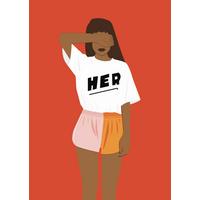 Postkarte Junique in Bunt - Multicolor, Basics, Papier (10,5/14,8cm) - Juniqe