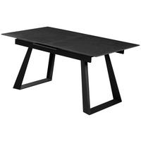 Stol Na Izvlačenje River - tamno siva/crna, Moderno, kamen/metal (160/200/76/90cm) - Premium Living