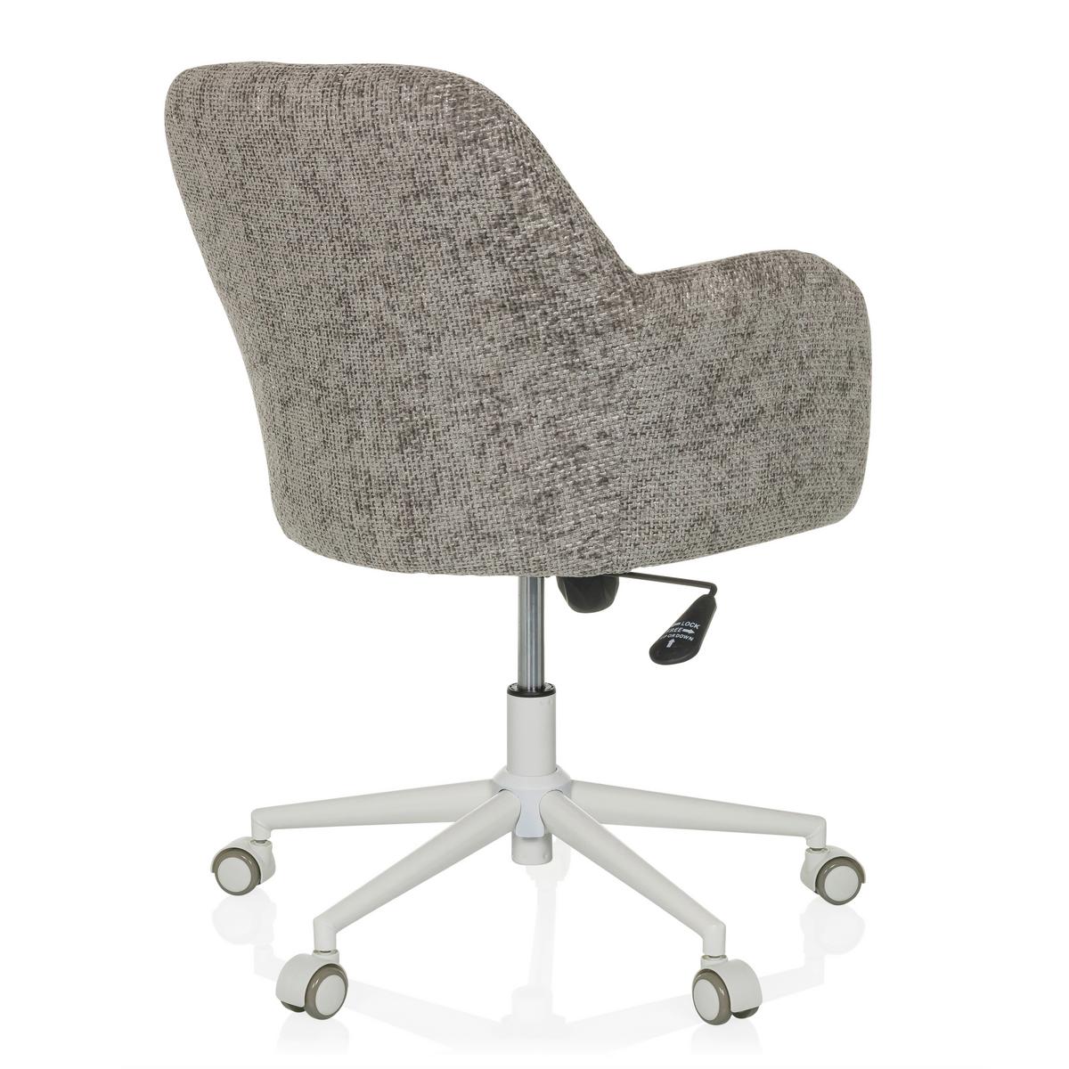 Drehstuhl Solao Home Grau - Weiß/Grau, MODERN, Kunststoff/Textil (58/78/60cm) - MID.YOU
