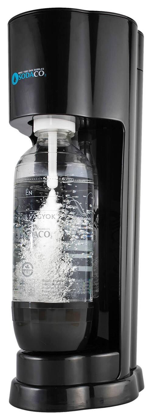 Szódagép Sodaco Black - fekete, műanyag (20/42/20cm)