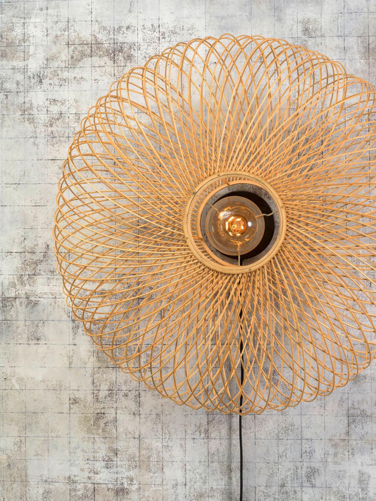 Stenska Svetilka Cango, Bambus - svetlo rjava, Natur, naravni materiali (63/38cm) - Good & Mojo