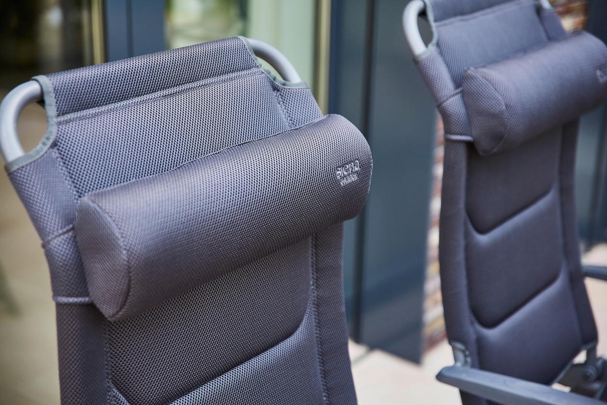 Gartengarnitur 5-tlg. Auminium Premium 5-teilig - Anthrazit/Schwarz, KONVENTIONELL, Kunststoff/Textil - Siena Garden