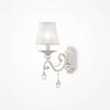 WANDLEUCHTE GRACE - Weiss/Goldfarben, Trend, Textil/Metall (12/39/27cm) - MAYTONI