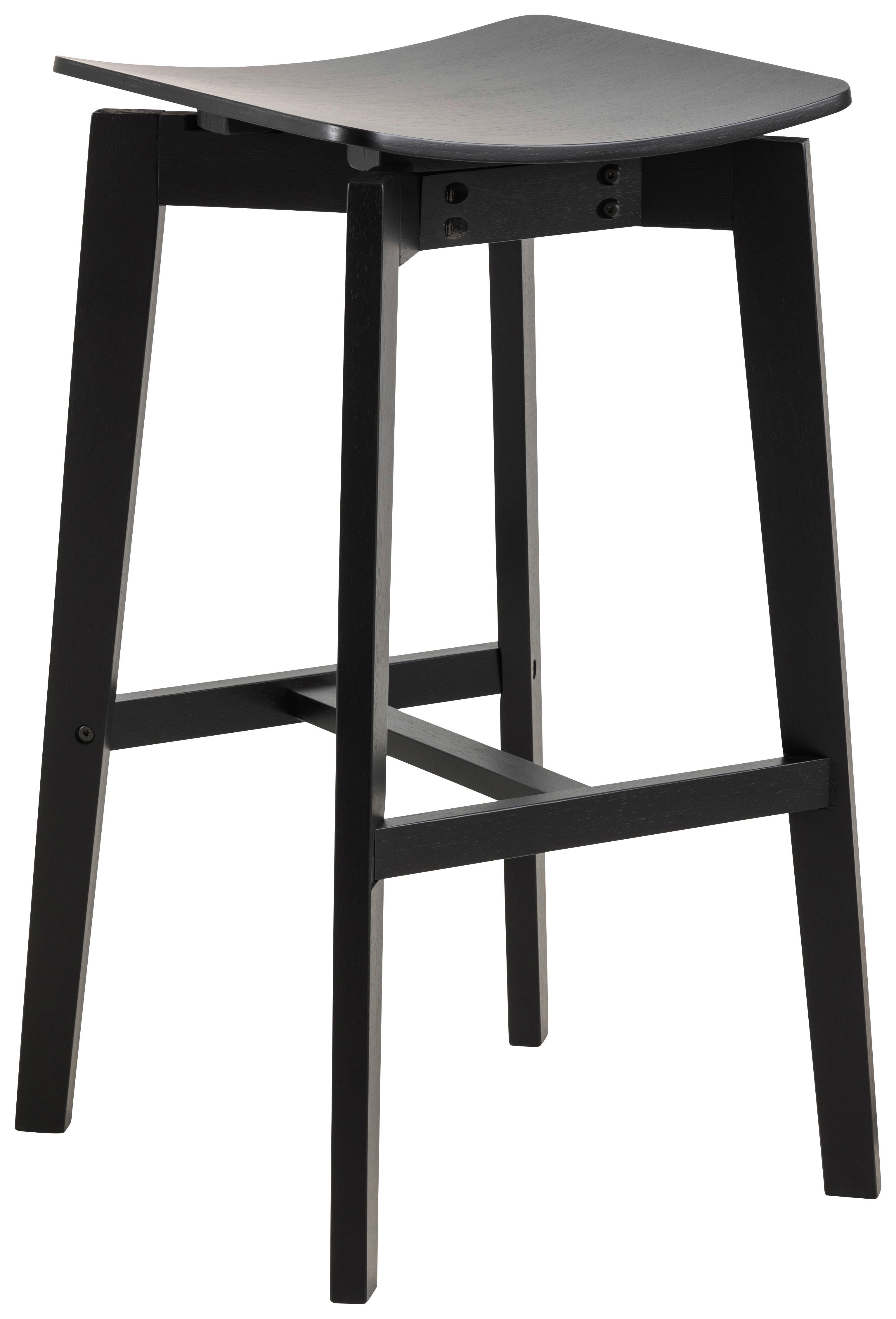 Bárszék Rocky - fekete, Design, fa (44,5/76/44,5cm) - Mömax