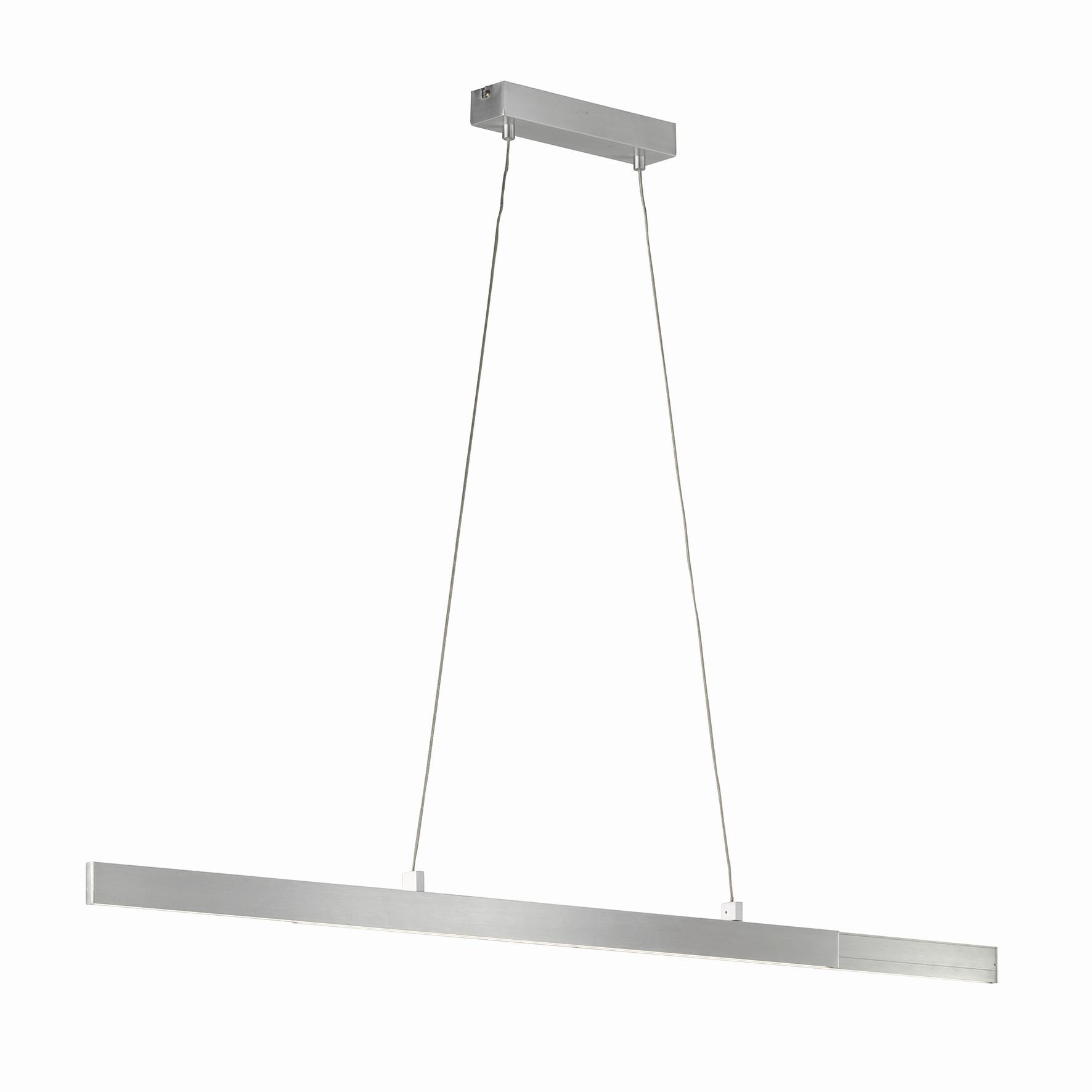 LAMPA WISZĄCA LED 860019 STRIPE - kolor aluminiowy, Basics, metal (6/110-140cm) - Schöner Wohnen