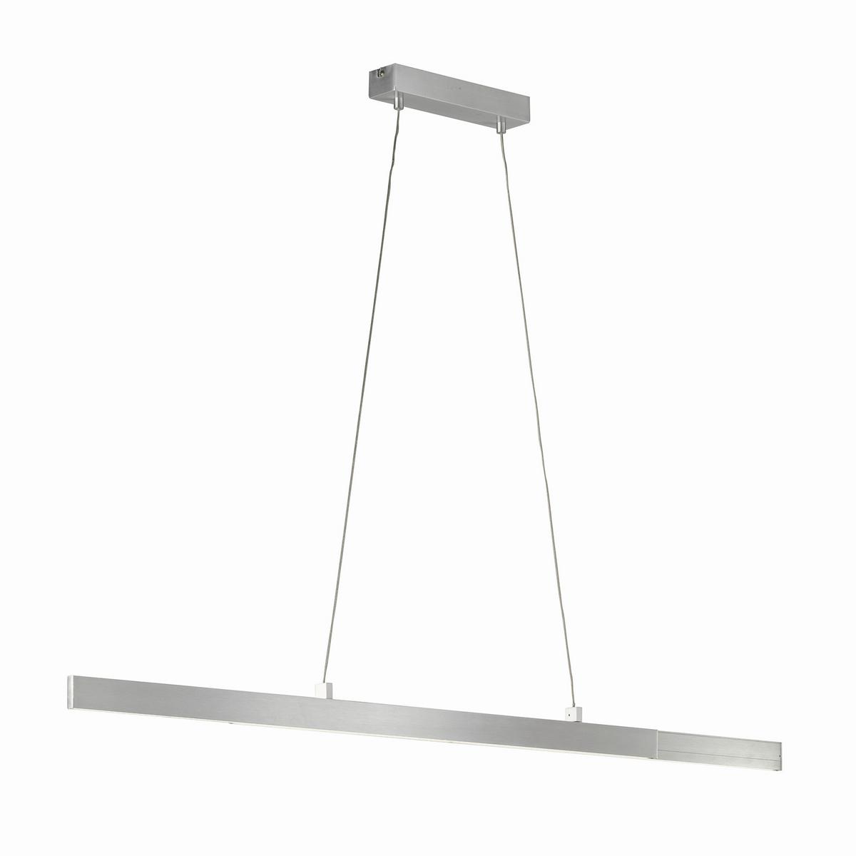 LAMPA WISZĄCA LED 860019 STRIPE - kolor aluminiowy, Basics, metal (6/110-140cm) - Schöner Wohnen