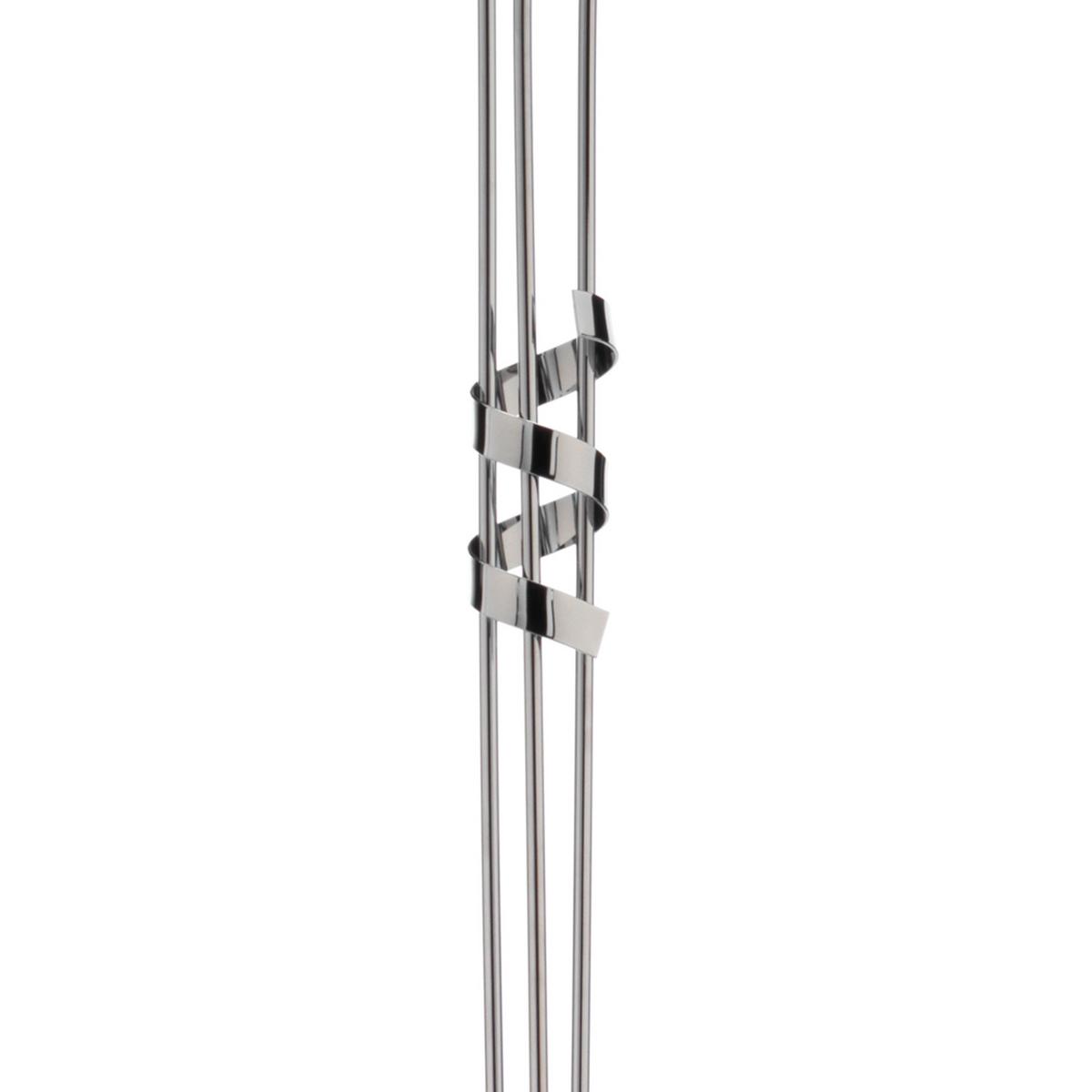 Stehleuchte Zoe Cromo Chromfarben max. 6 Watt - Chromfarben, Design, Metall (55/190cm)