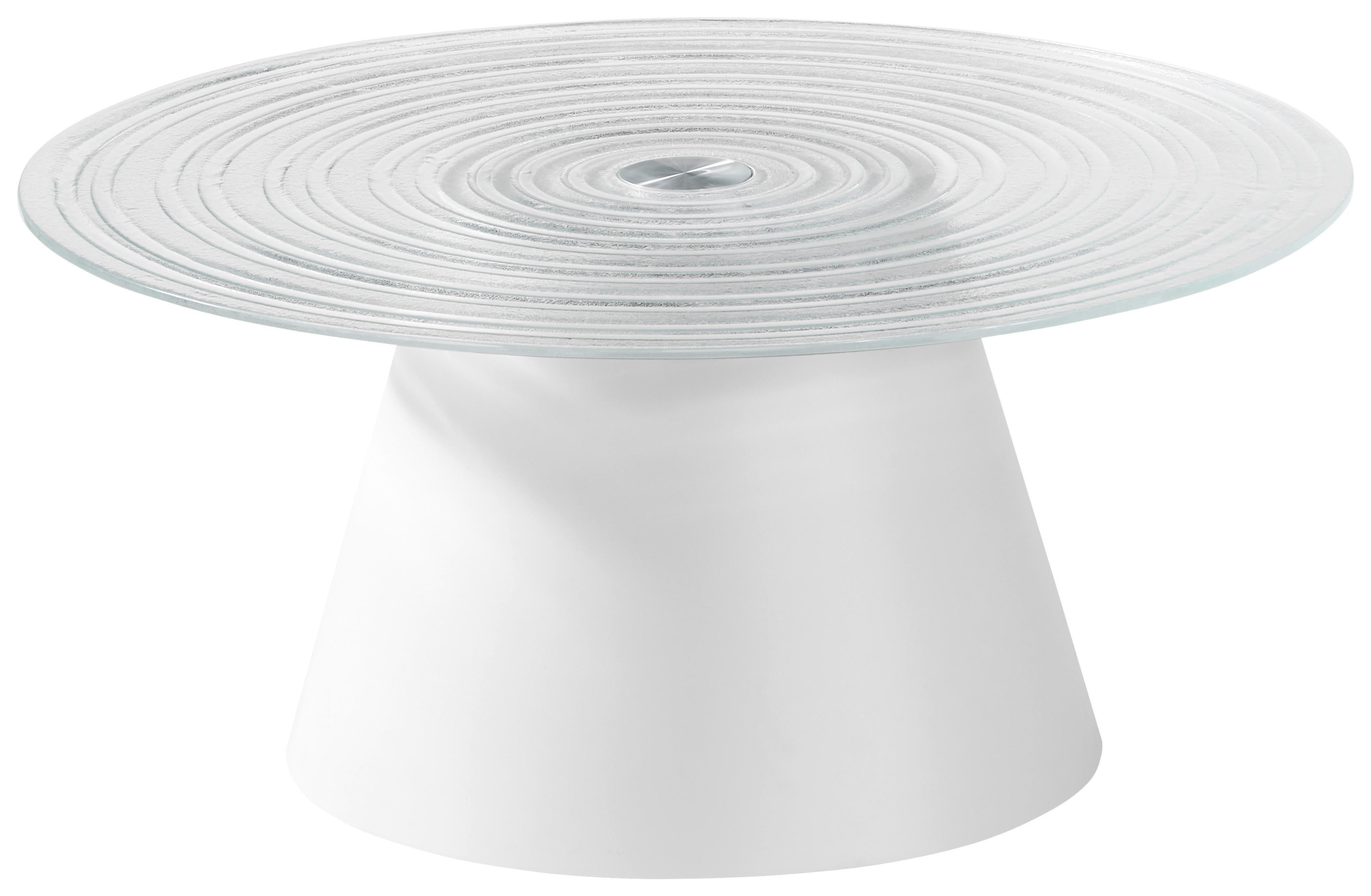 Celeste Stolić - bijela/prozirno, Lifestyle, staklo/metal (80/37cm) - Premium Living