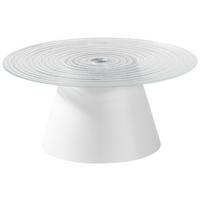 Celeste Stolić - bijela/prozirno, Lifestyle, staklo/metal (80/37cm) - Premium Living