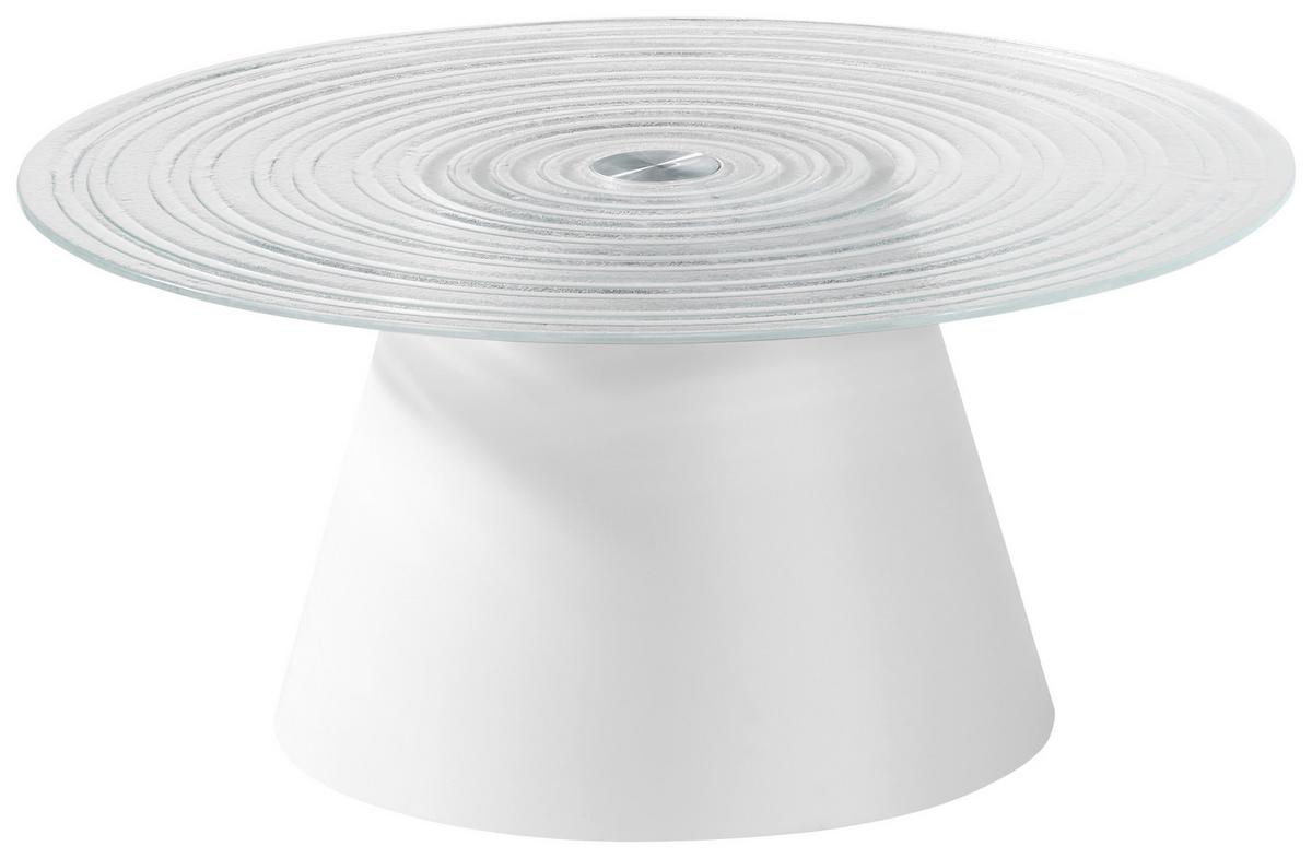 Celeste Stolić - bijela/prozirno, Lifestyle, staklo/metal (80/37cm) - Premium Living