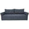 Canapea Bigsofa PASCAL - gri, Basics, plastic/lemn (221/91/107cm) - Modern Living