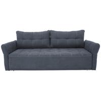 Canapea Bigsofa PASCAL - gri, Basics, plastic/lemn (221/91/107cm) - Modern Living