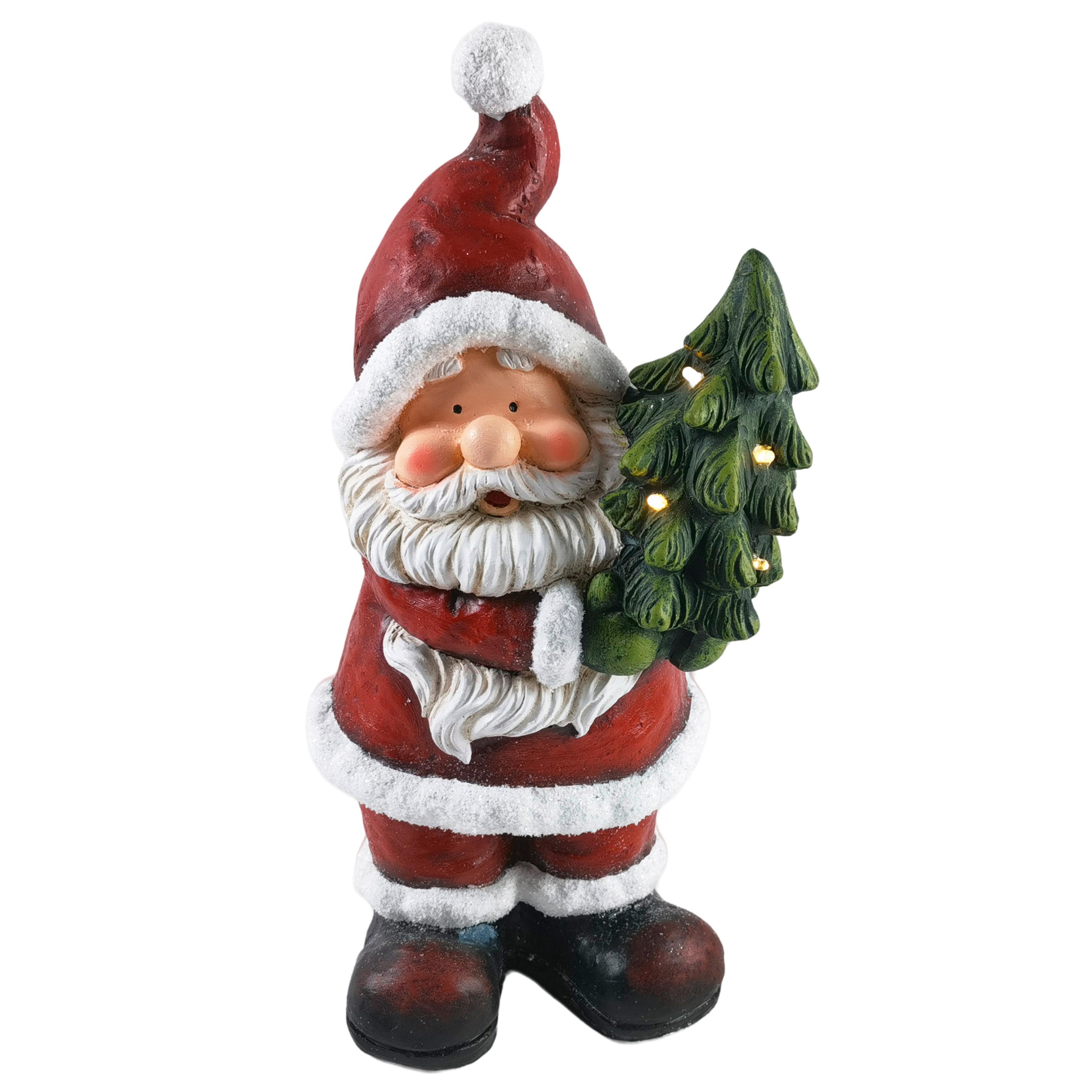 ŚWIĘTY MIKOŁAJ GW8023092-17,4 - zielony/czerwony, Lifestyle, kamień (20,7/44,2/18,8cm) - X-Mas