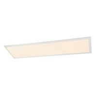 Stropna Led-svetilka Rosi - bela/opal, Basics, kovina/umetna masa (80/20/5,3cm) - Globo