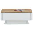 Couchtisch in Weiß/Eichefarben - Eichefarben/Weiß, KONVENTIONELL, Holz/Holzwerkstoff (110/43/65cm) - Modern Living Couchtisch in Weiß/Eichefarben - Eichefarben/Weiß, KONVENTIONELL, Holz/Holzwerkstoff (110/43/65cm) - Modern Living