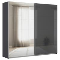 DULAP USI CULISANTE FELDKIRCH - argintiu/antracit, Modern, sticlă/material pe bază de lemn (225/210/62cm)