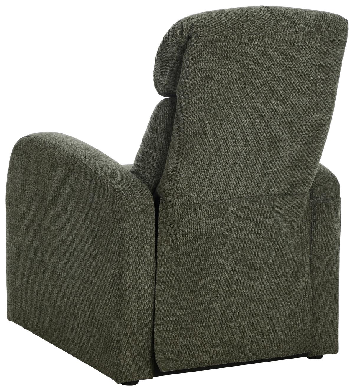 Relaxsessel Korfu Grün - Grün, Modern, Holz/Textil (73.5/104/90cm) - Based