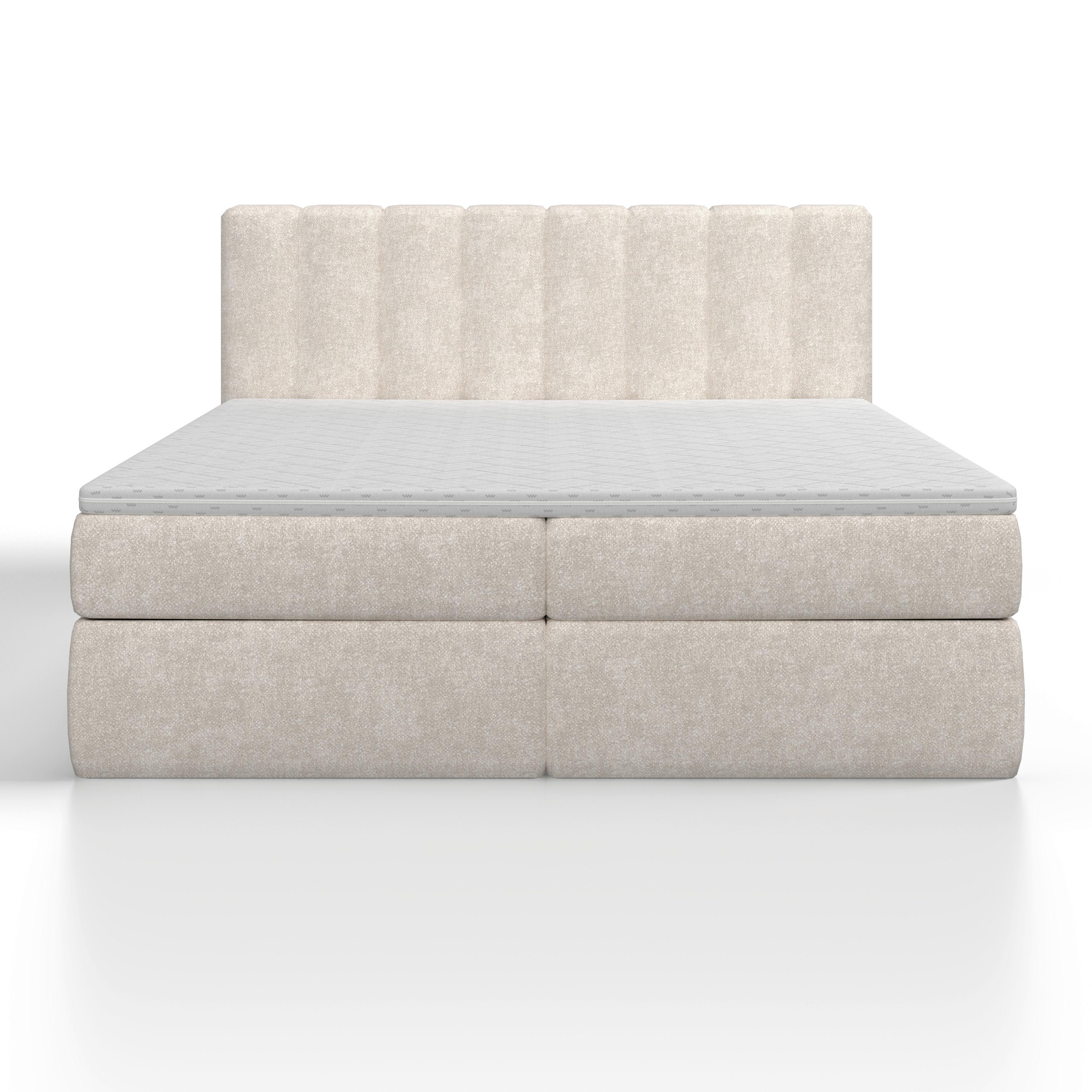 BOXSÄNG MALA - svart/cremefärgad, Modern, trämaterial/trä (180/200cm) - Bessagi Home