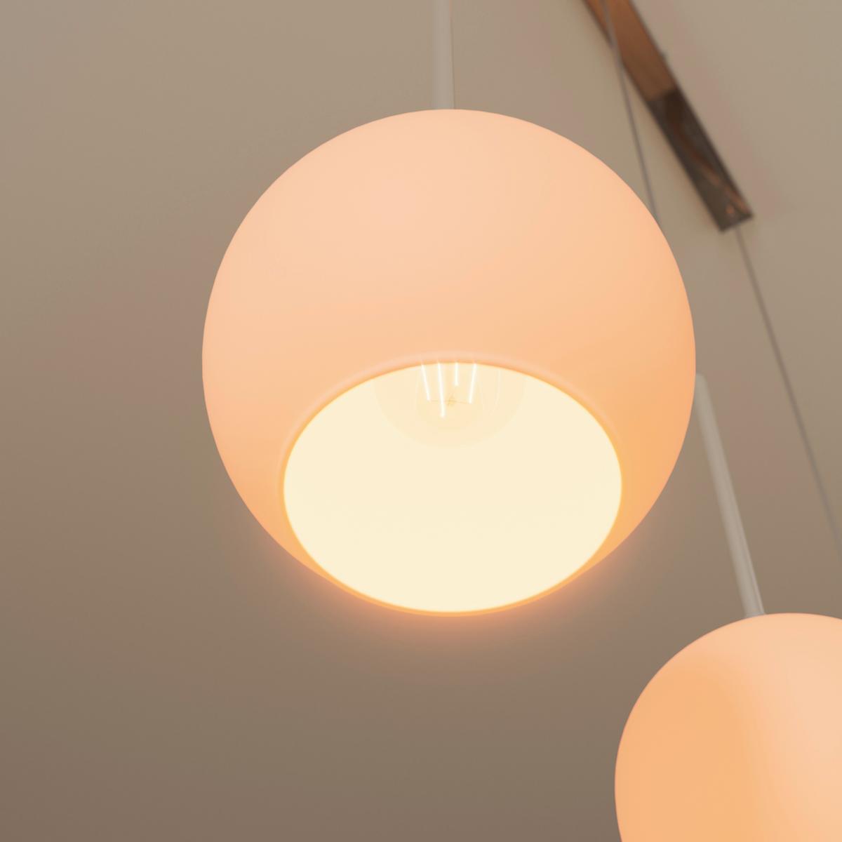 LAMPA WISZĄCA LEONIE *SBN* - opal, Basics, metal/szkło (110/20/150cm) - Novel