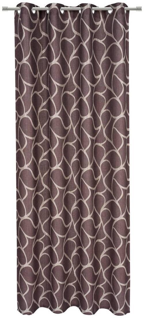 ZASŁONA NA PRZELOTKACH RAVI - oberżyna, Design, tkanina (140/245cm) - Esposa