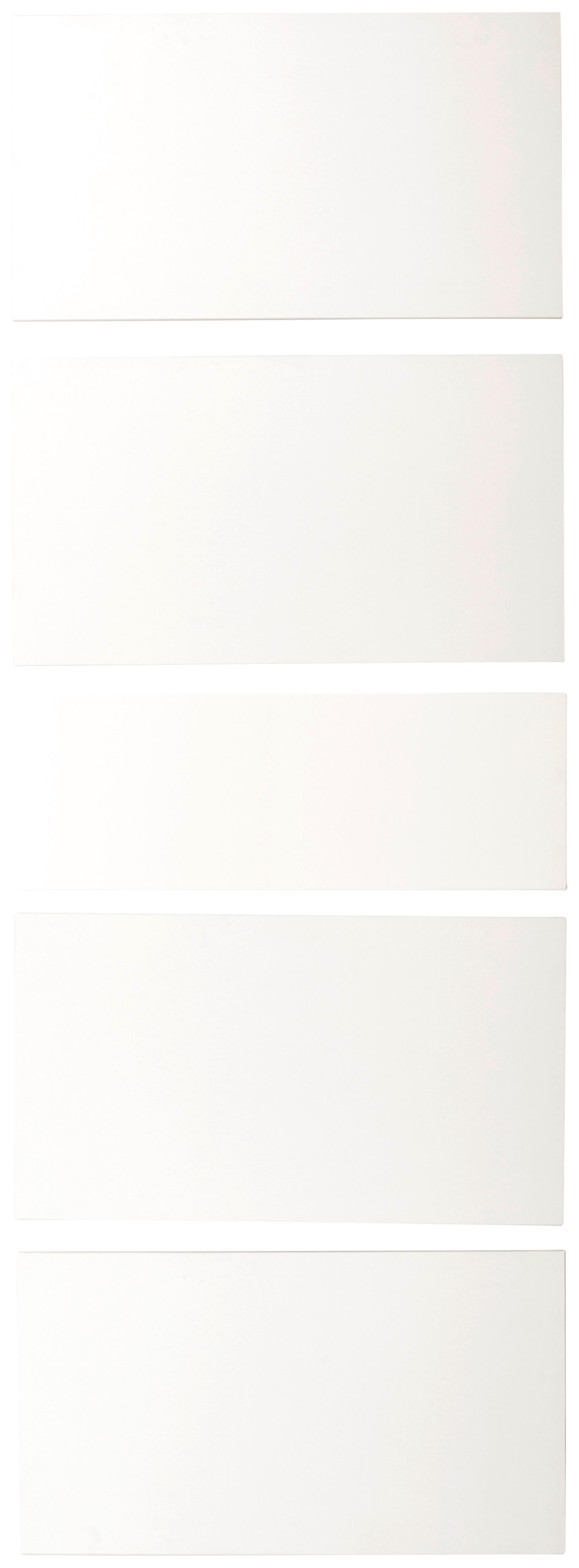Frontpaneel Unit in Weiss - Weiss Hochglanz, Modern, Holzwerkstoff (90cm) - Based