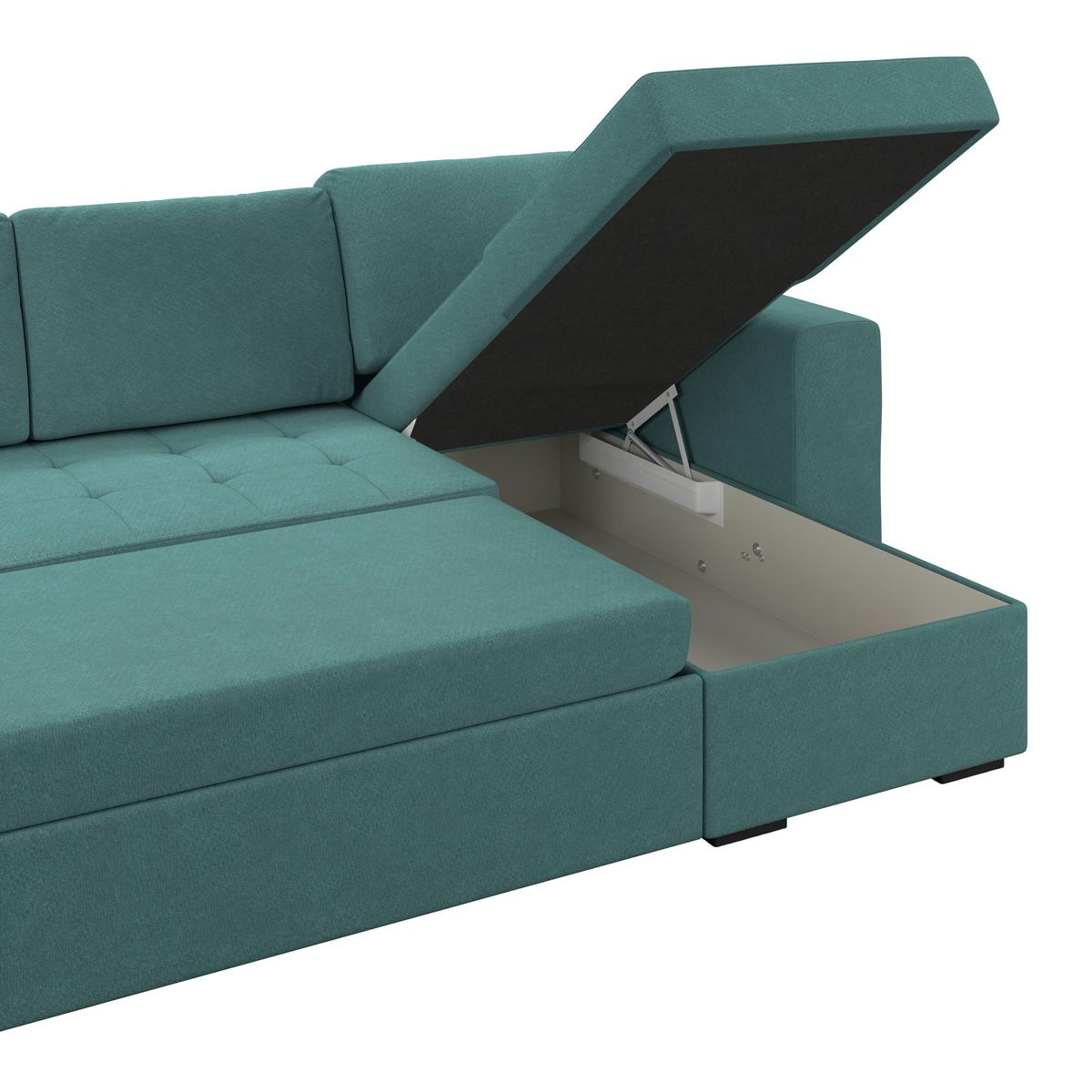 Kutna Garnitura Jan - Azurblau, Trend, tekstil (247/155cm)