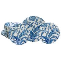 Tafelservice Venecia Blau/Weiß, 18-teilig - Blau/Weiß, Basics, Keramik - Creatable